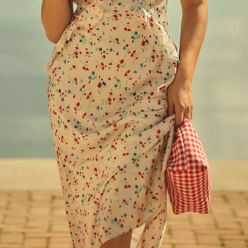 Bardot Olea Floral Sleeveless Ruffle Midi Dress - Picture 8 of 15